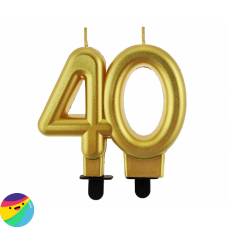 Svečka zlata št. 40